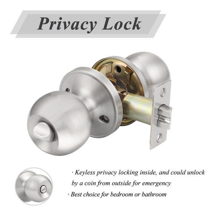 Probrico Privacy Door Knob & Reviews Wayfair